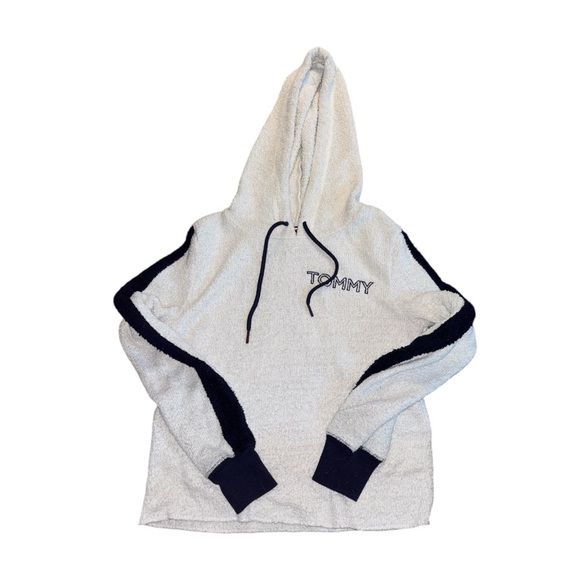 Tommy Hilfiger Tops - Tommy Hilfiger Cream and Black Hoodie